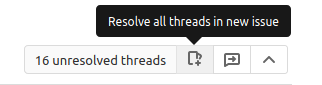 Resolve all threads in new issue